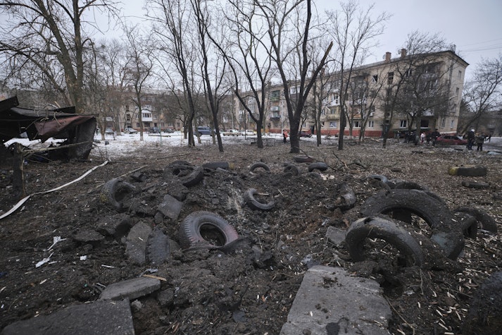 Bombardament lângă Kramatorsk