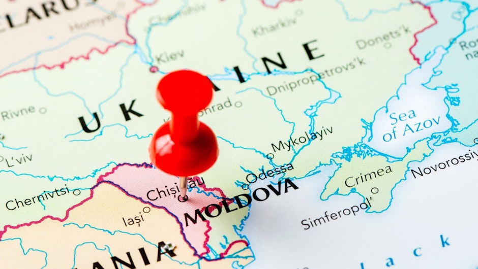 Republica Moldova pe hartă