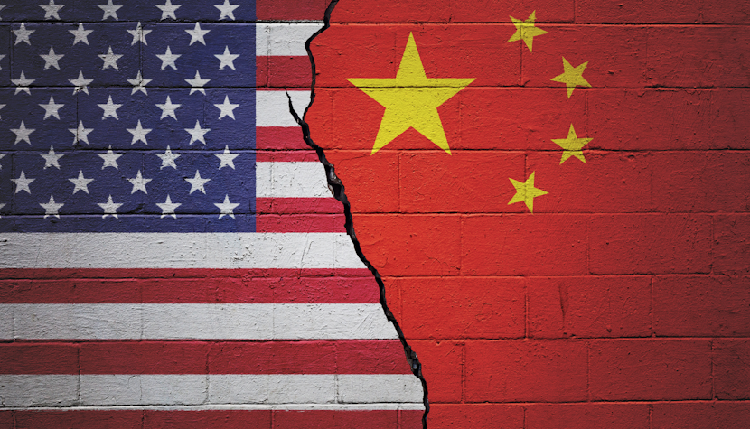 Steagul statelor SUA și China sua china
