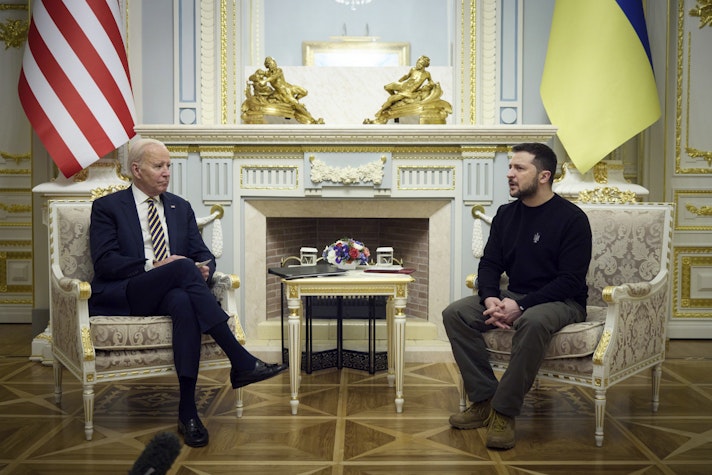 Volodimir Zelenski și Joe Biden