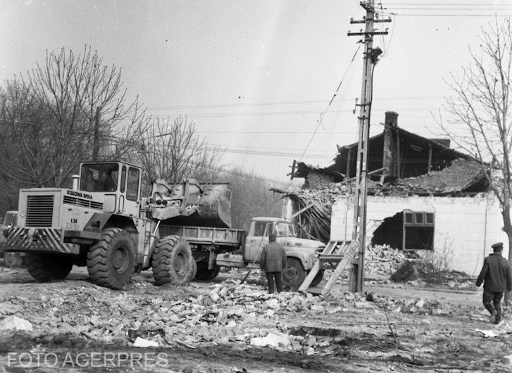 Zimnicea, dupa cutremurul din 1977