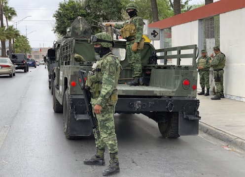 Militari mexicani într-o misiune de căutare a celor patru cetățeni americani răpiți Matamoros