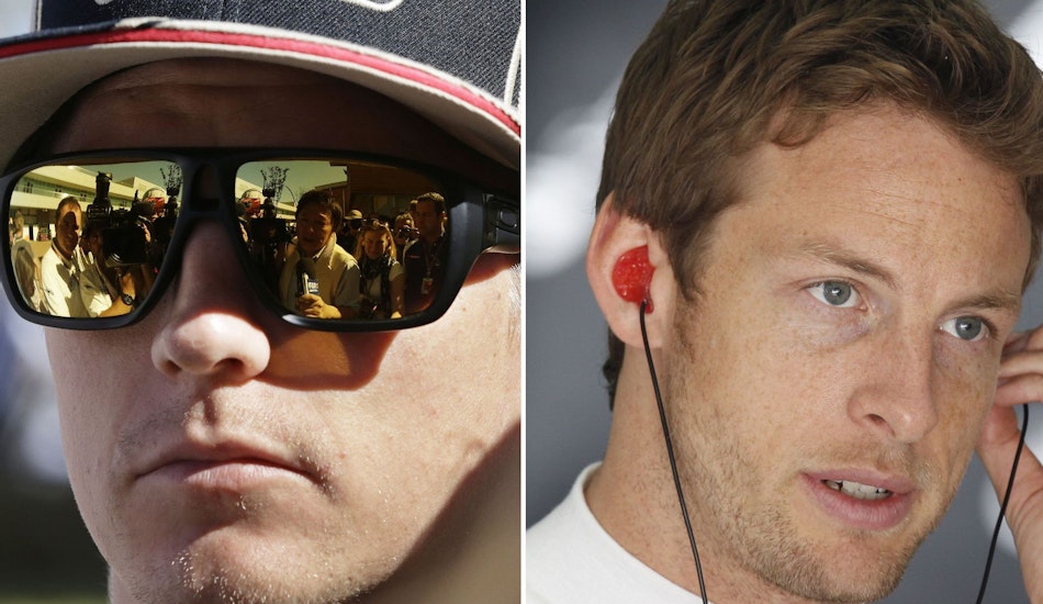 Kimi Raikkonen și Jenson Button