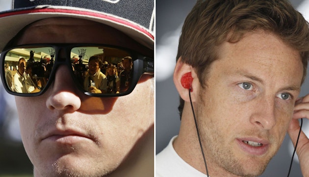 Kimi Raikkonen și Jenson Button