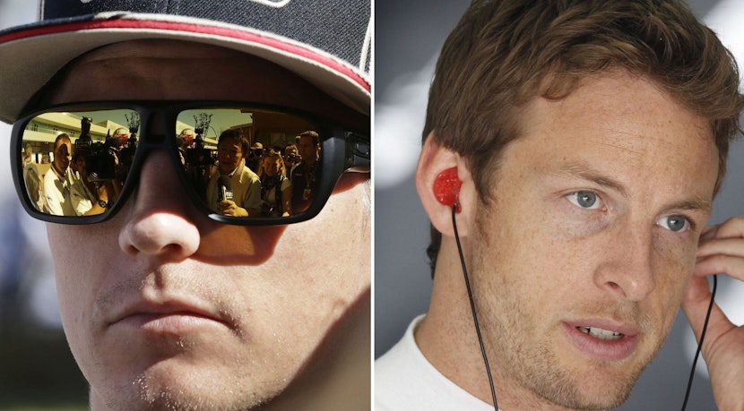Kimi Raikkonen și Jenson Button