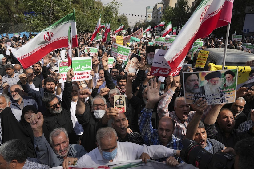 Protestatari în Iran