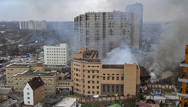Clădirea FSB din Rostov-on-Don, cuprinsă de flăcări