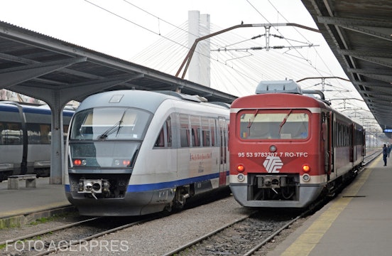 Trenuri în Gara de Nord București