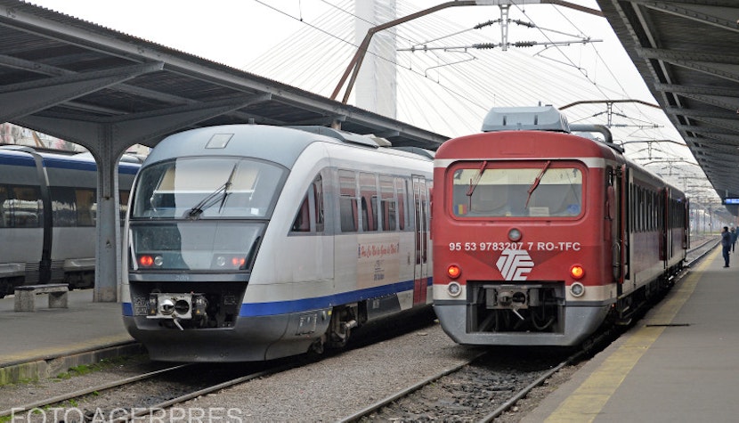 Trenuri în Gara de Nord București