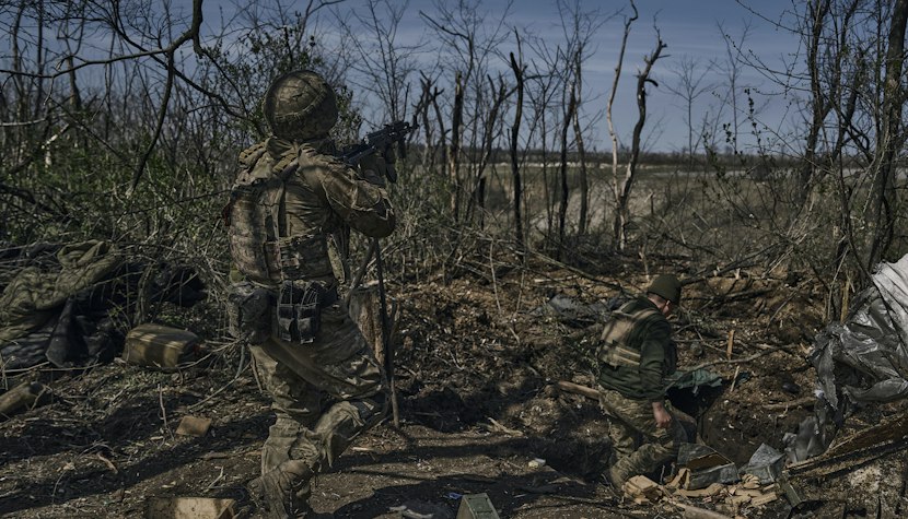 Oraşul ucrainean Bahmut, epicentrul campaniei militare ruse din estul Ucrainei