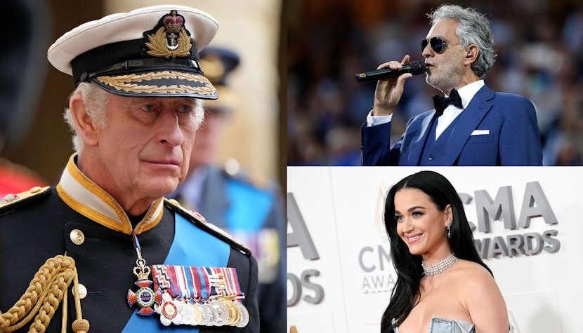 Colaj Regele Charles, Andrea Bocelli si Katy Perry