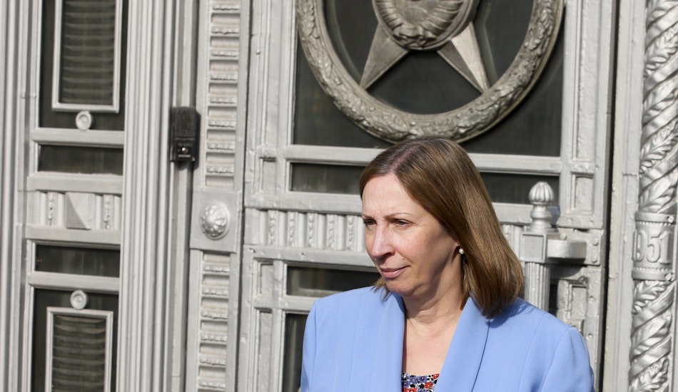 Ambasadorul SUA în Rusia, Lynne Tracy, la sediul Ministerul rus de Externe