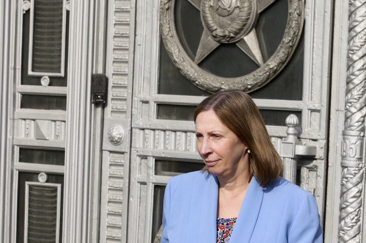 Ambasadorul SUA în Rusia, Lynne Tracy, la sediul Ministerul rus de Externe