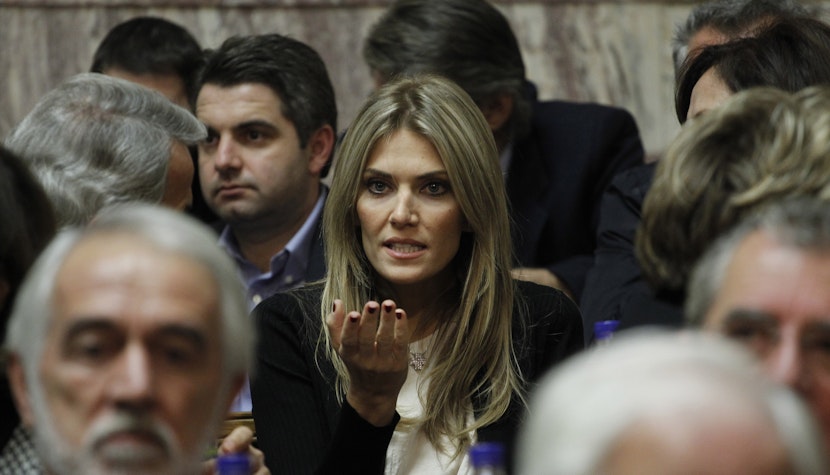 Eva Kaili , Grecia, deputat al Parlamentului European, la Bruxelles Eva Kaili