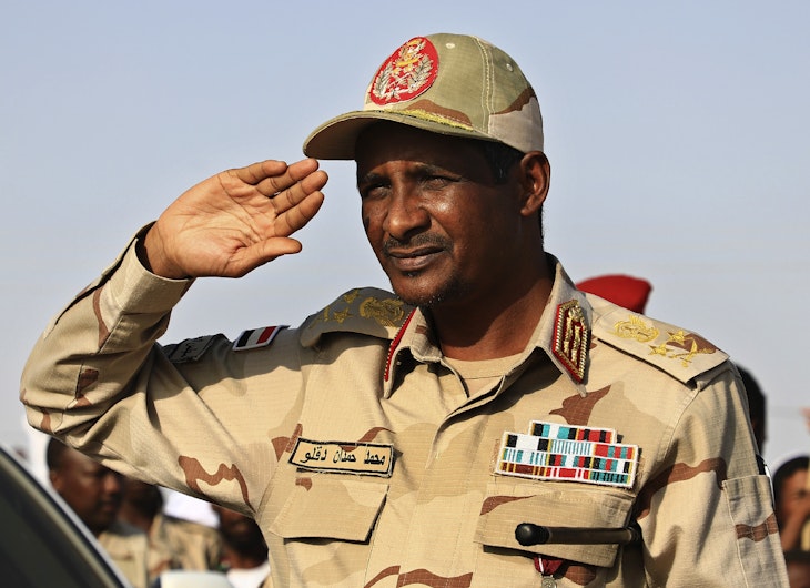 Muhammad Hamdan Dagalo,  liderul Forțelor de Sprijin Rapid