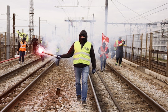Protestele lucrătorilor feroviari de la Gara de Lyon