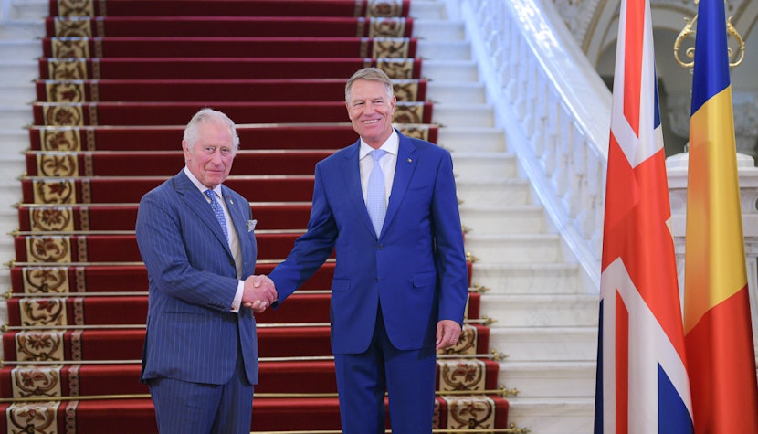 Președintele Klaus Iohannis l-a primit pe Charles, Prințul de Wales, la Palatul Cotroceni în mai 2022