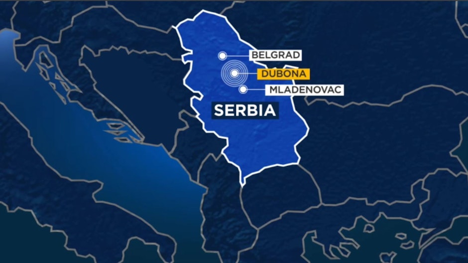 Harta satul Dubona, Belgrad, Serbia