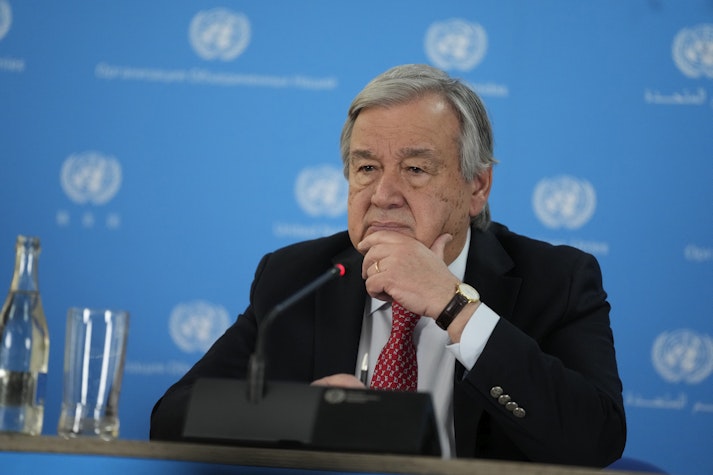 Secretarul general al Naţiunilor Unite, Antonio Guterres