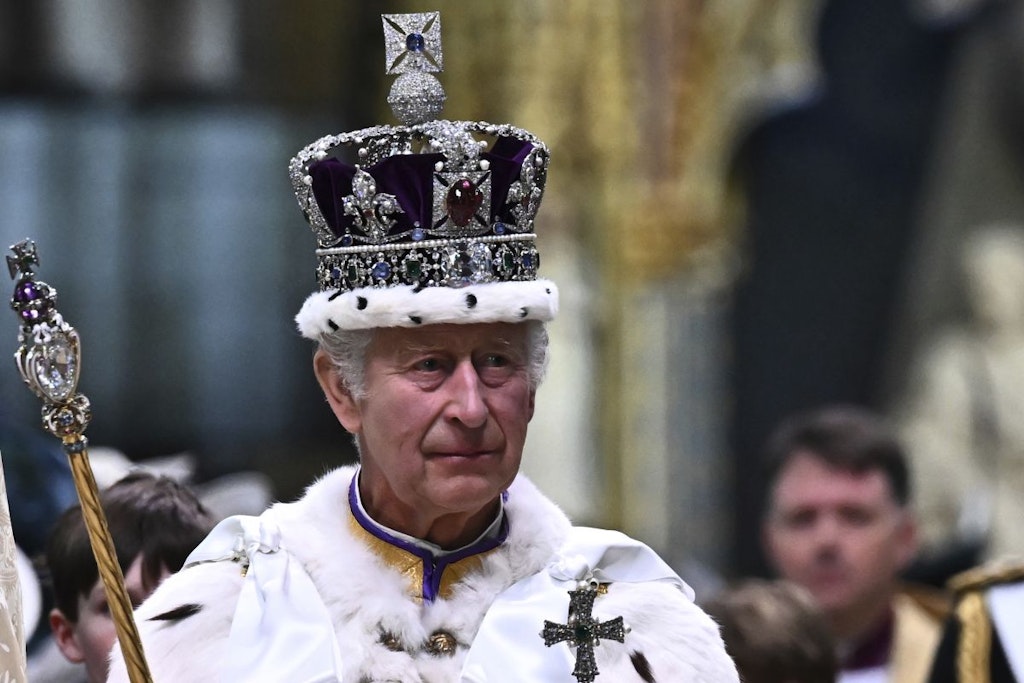 Regele Charles la încoronare