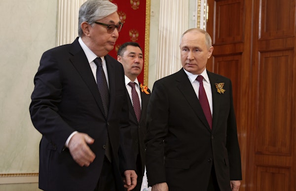 Kasîm-Jomart Tokaev și Vladimir Putin