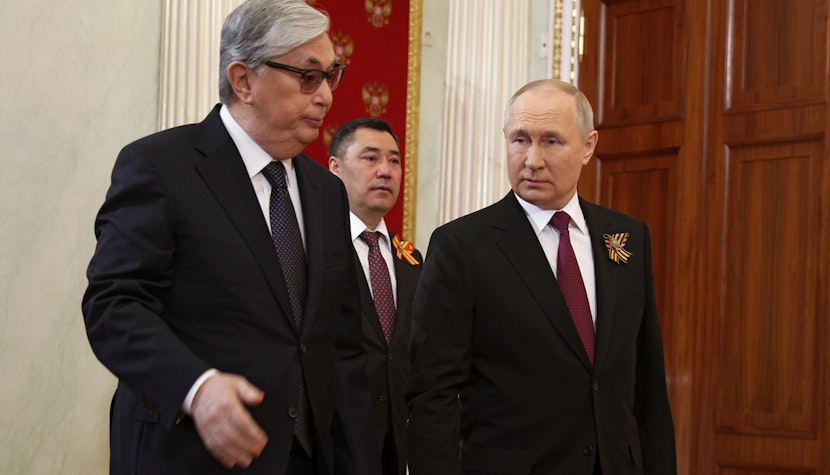 Kasîm-Jomart Tokaev și Vladimir Putin