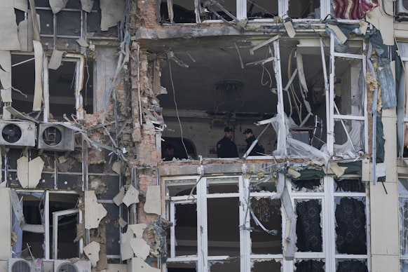 Clădire bombardată