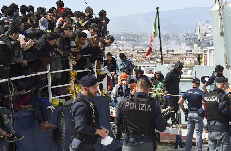 Migranți ajunși în Italia