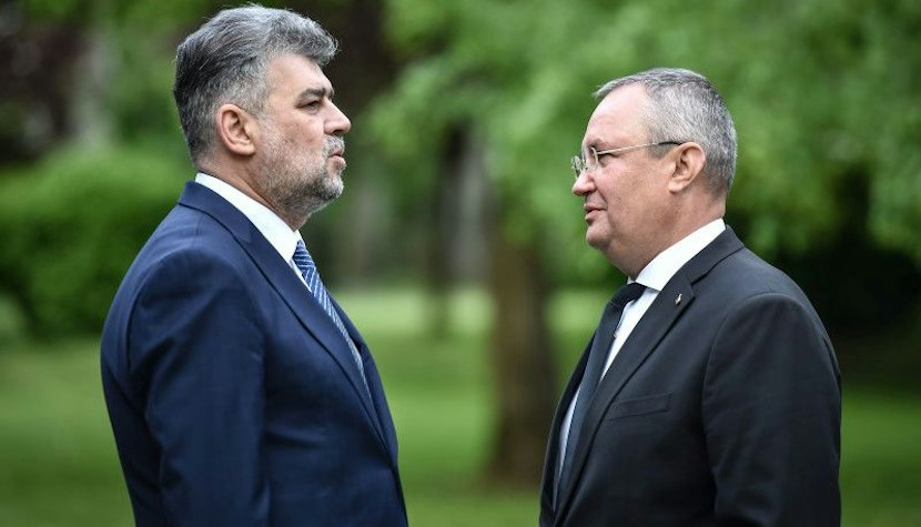 Premierul desemnat Marcel Ciolacu (PSD) și fostul premier Nicolae Ciucă (PNL) Marcel Ciolacu față în față cu Nicolae Ciucă