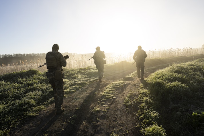 Grup de militari ucraineni