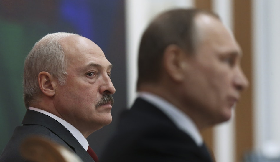 Aleksandr Lukaşenko și Vladimir Putin