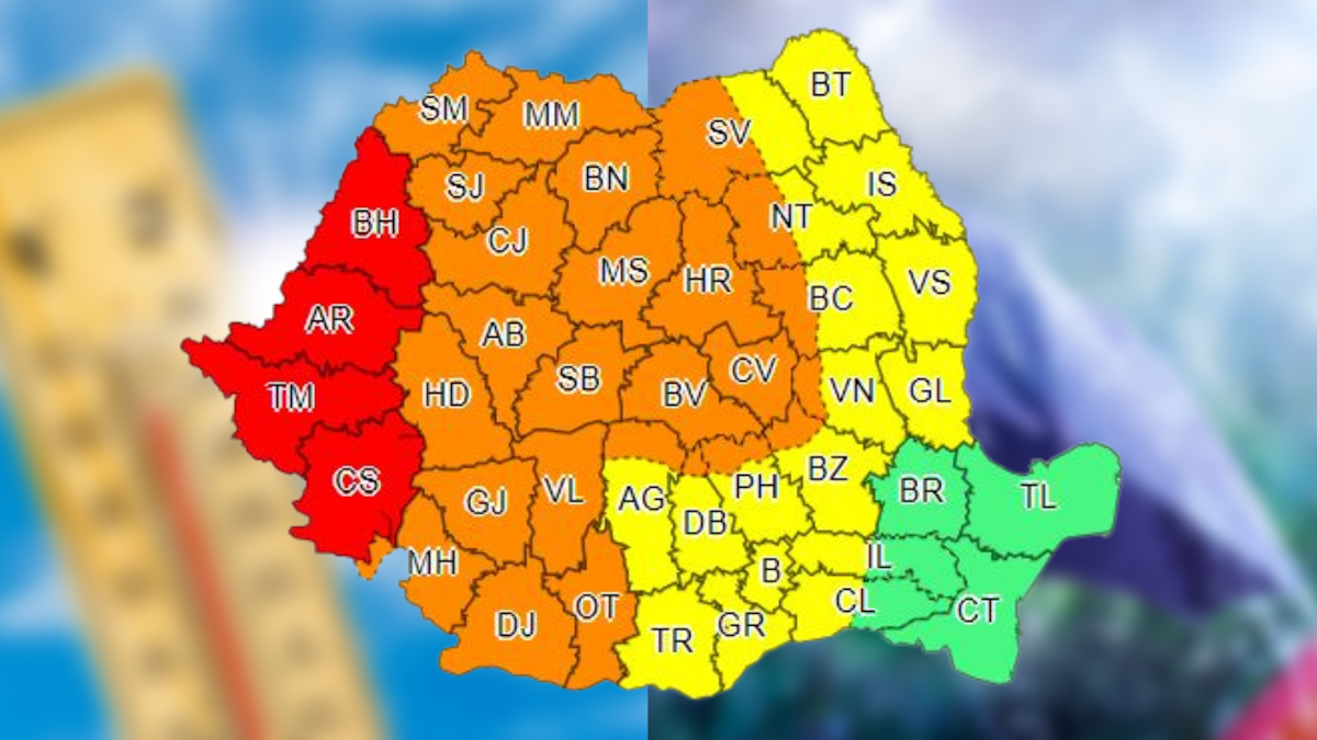 GHID: Semnificația codurilor de culori pentru atenționări meteo. Când ...