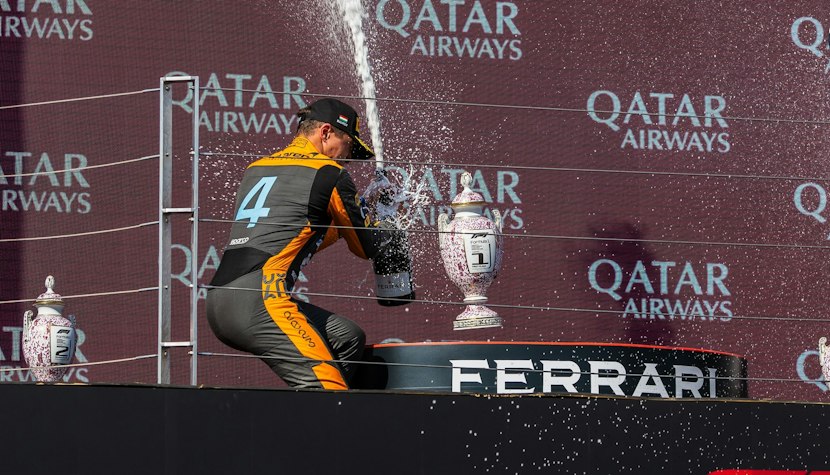 Lando Norris i-a spart trofeul lui Max Verstappen, la Marele Premiu al Ungariei