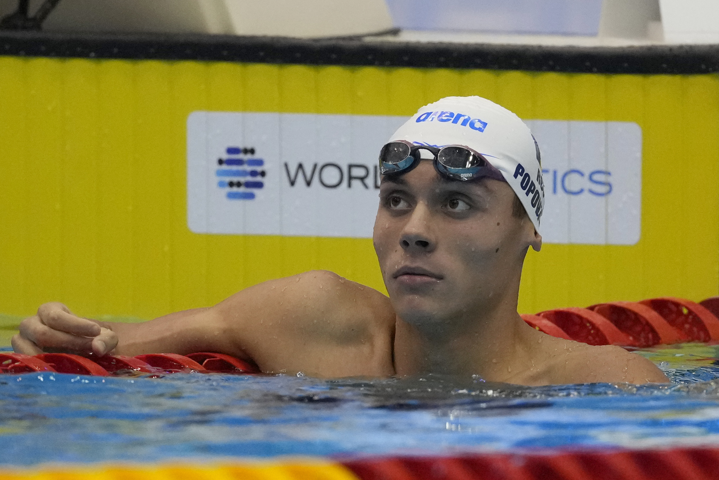 David Popovici, locul șase în finala probei de 100 de metri liber, la