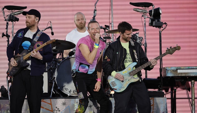 Trupa Coldplay, intr-unul dintre concertele lor
