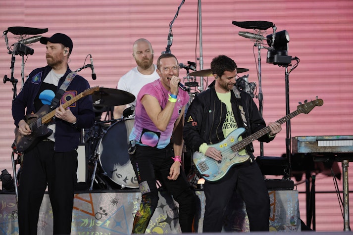 Trupa Coldplay, intr-unul dintre concertele lor