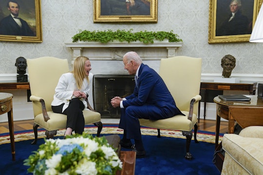 Giorgia Meloni, Joe Biden