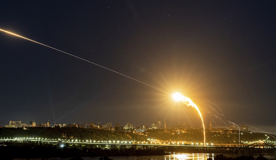 Apărarea antiaeriană ucraineană distruge o dronă
