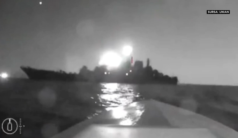 Ucraina a atacat vineri dimineaţa cu drone maritime o bază navală rusă de lângă portul Novorosisk