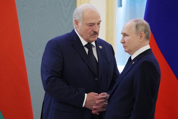 Aleksandr Lukaşenko și Vladimir Putin