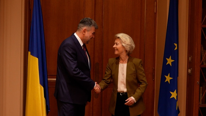 Marcel Ciolacu și Ursula von der Leyen, întâlnire față-n față, la Atena