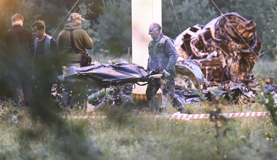 Epava avionului prăbușit în regiunea Tver din Rusia