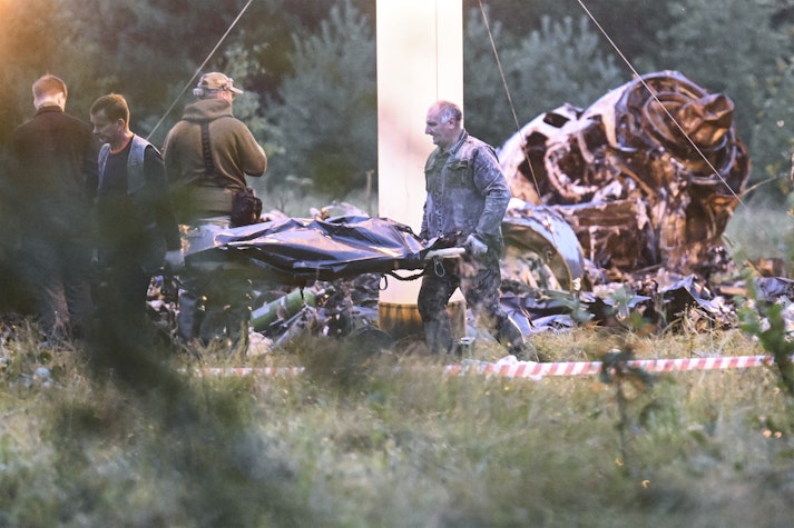 Epava avionului prăbușit în regiunea Tver din Rusia
