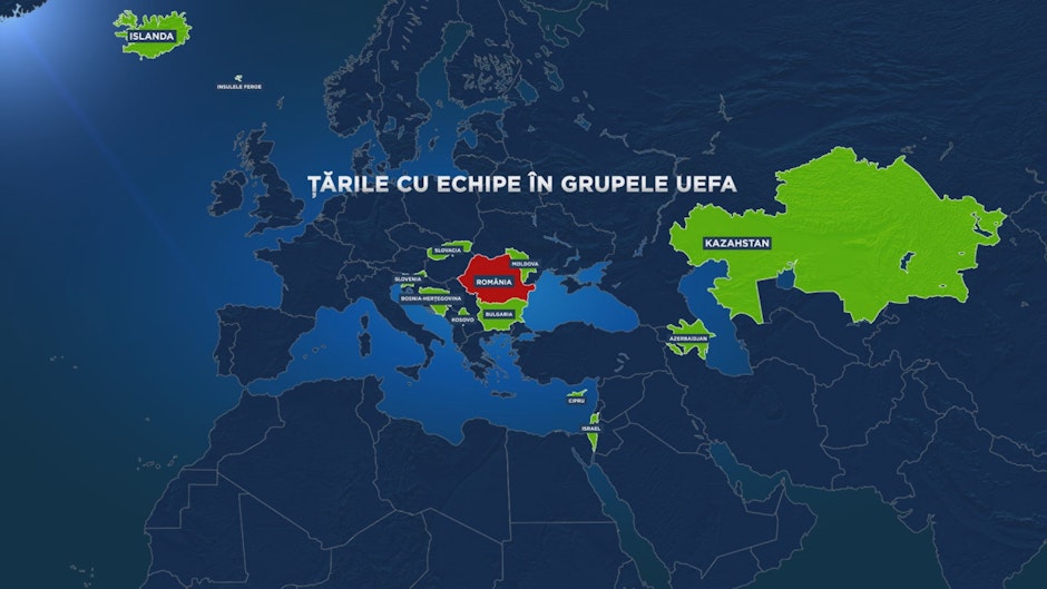 harta echipelor calificate in grupele uefa