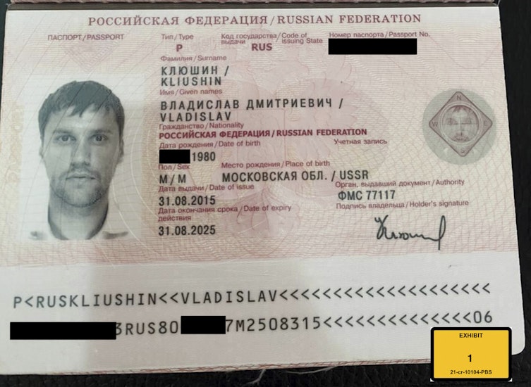 Pașaportul lui Vladislav Kliuşin