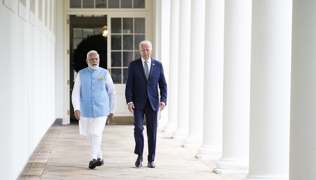 Joe Biden, alături de Narendra Modi
