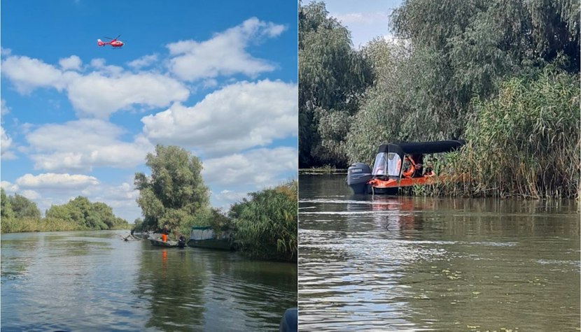 Două ambarcaţiuni s-au ciocnit, sâmbătă, în Delta Dunării ambarcațiuni