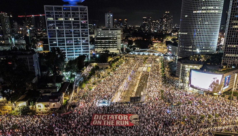 Oamenii au ieşit din nou în stradă şi în alte oraşe în cea de-a 38-a săptămână de proteste. protest israel