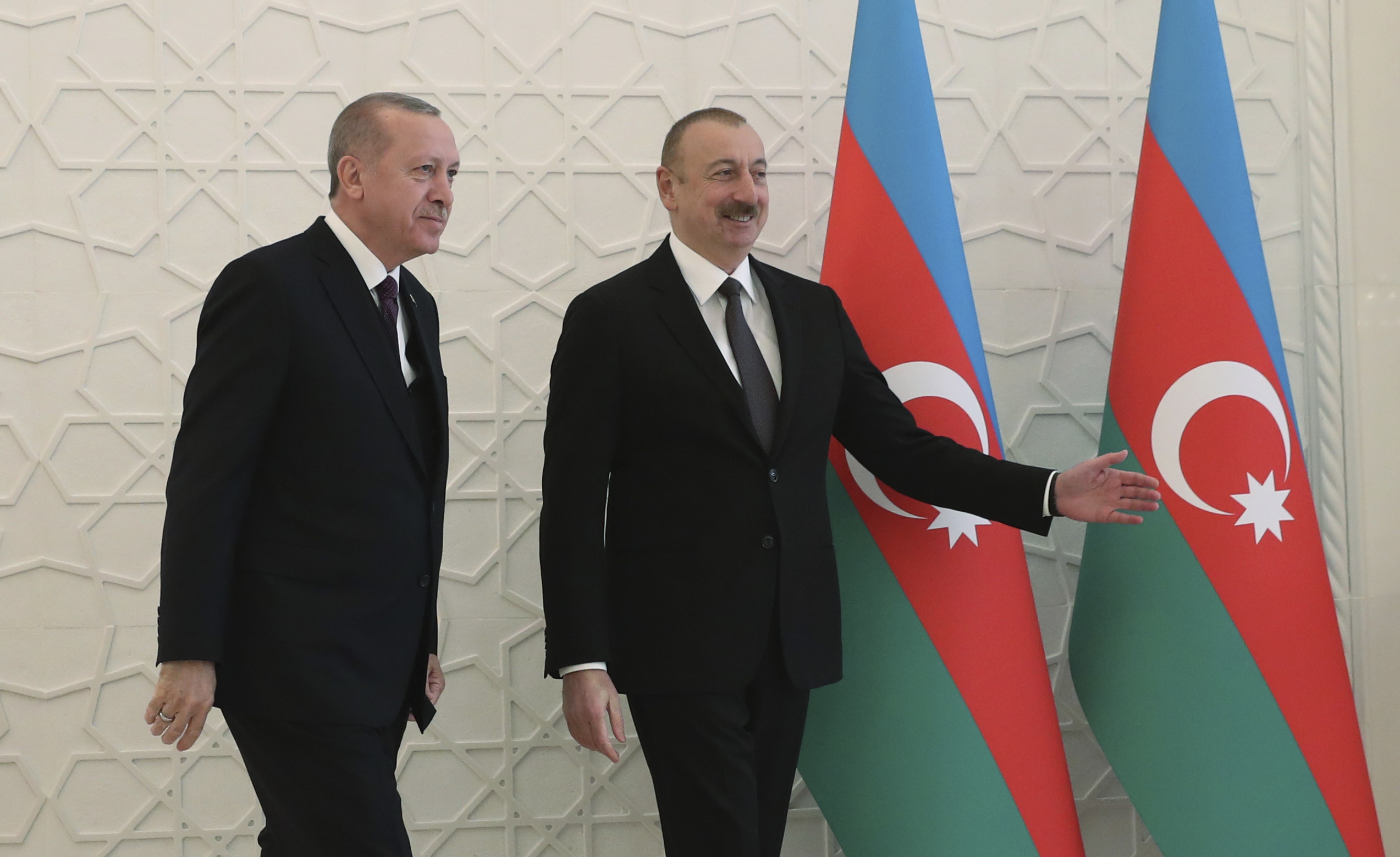 Recep Tayyip Erdogan, altături de Ilham Aliev