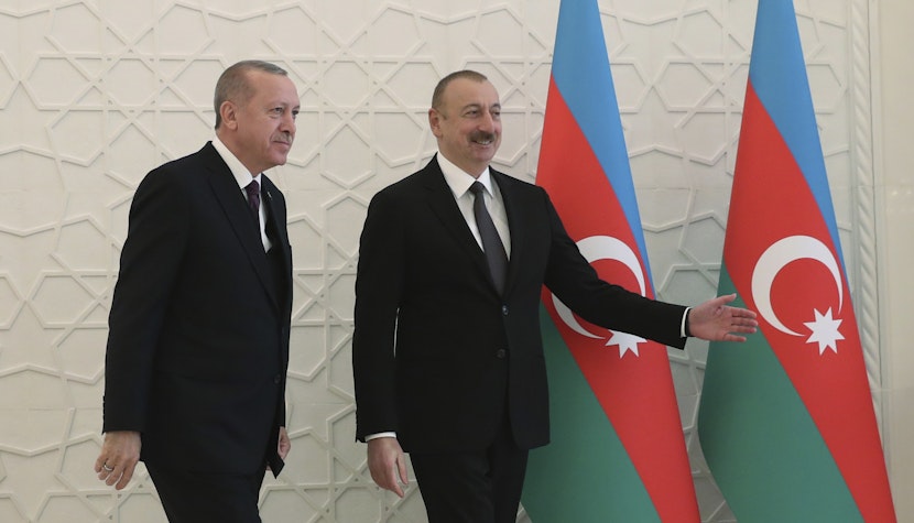 Recep Tayyip Erdogan, altături de Ilham Aliev Recep Tayyip Erdogan, altături de Ilham Aliev